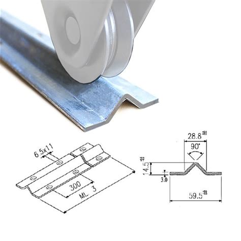 Galvanized Steel V Track For Sliding Gate Opener 